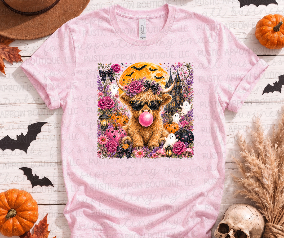 Halloween Cow with Bubble Gum