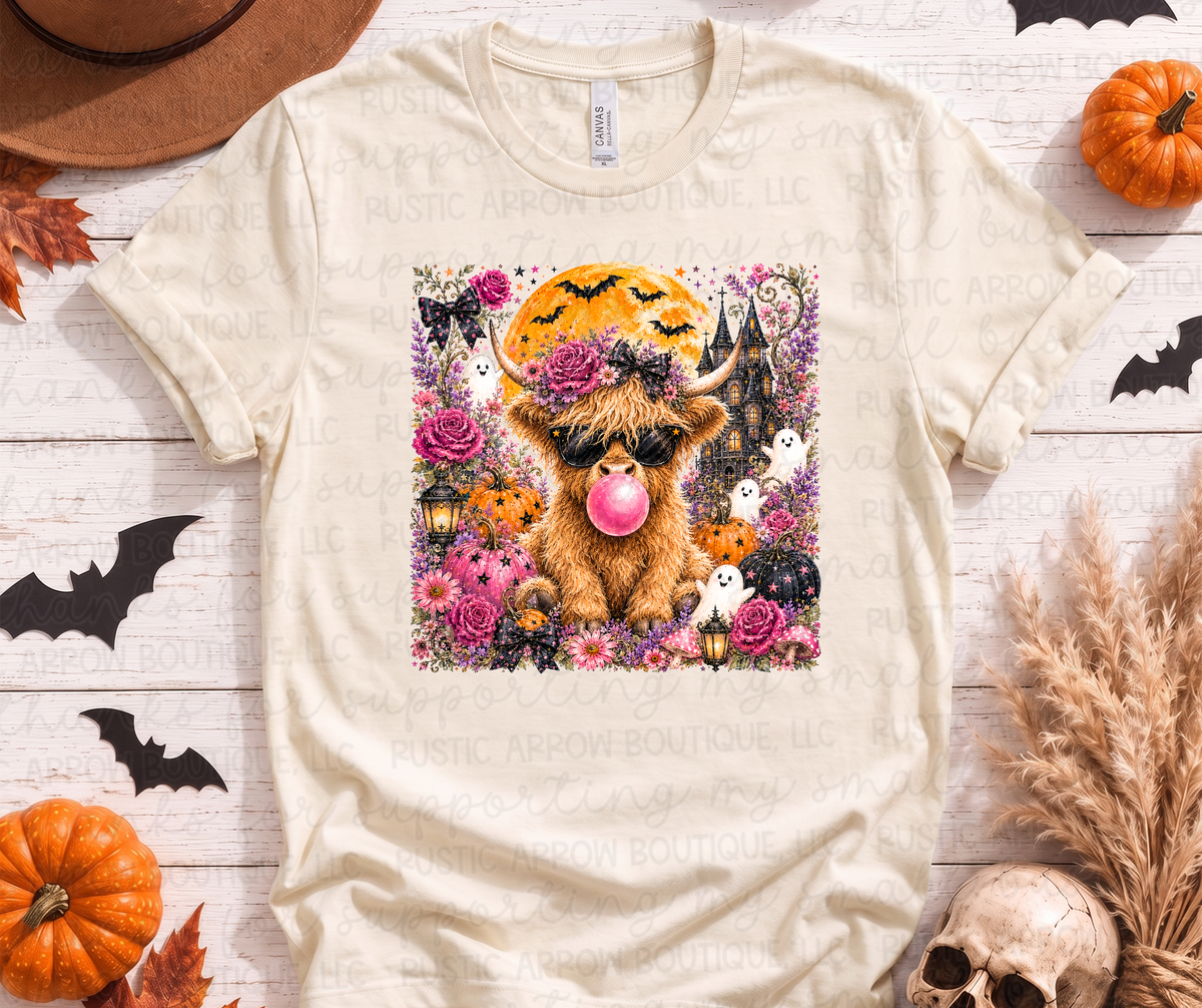 Halloween Cow with Bubble Gum