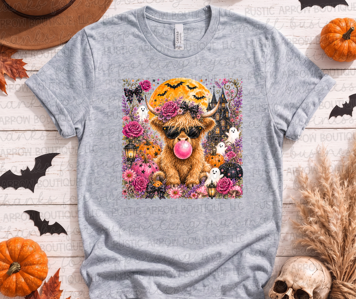 Halloween Cow with Bubble Gum