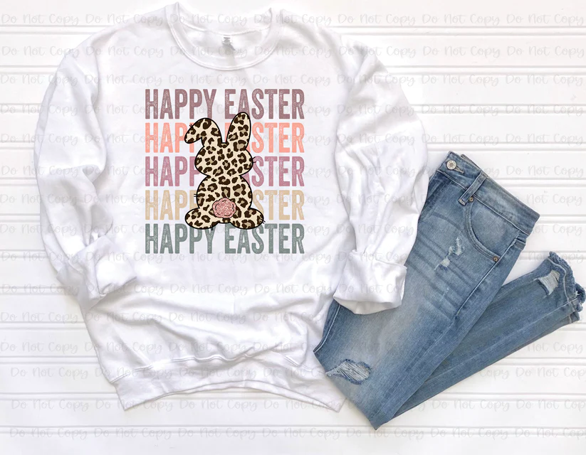 Happy Easter Stacked-Short Sleeve