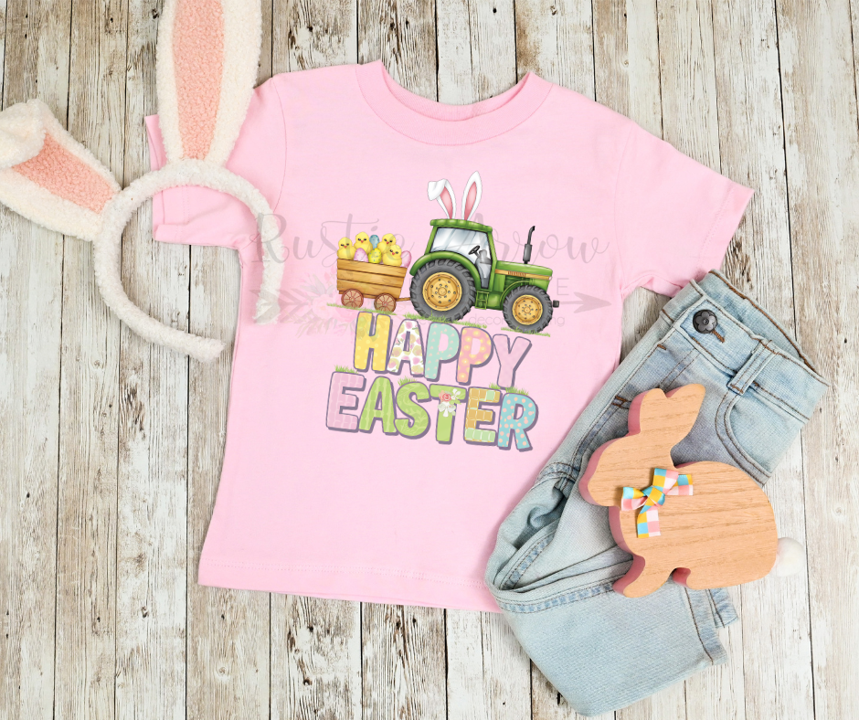 Happy Easter Chicks and Eggs