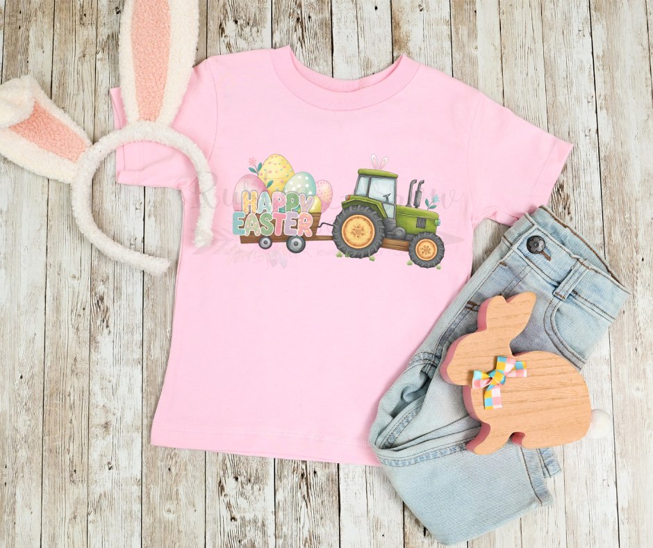 Easter Eggs with Tractor