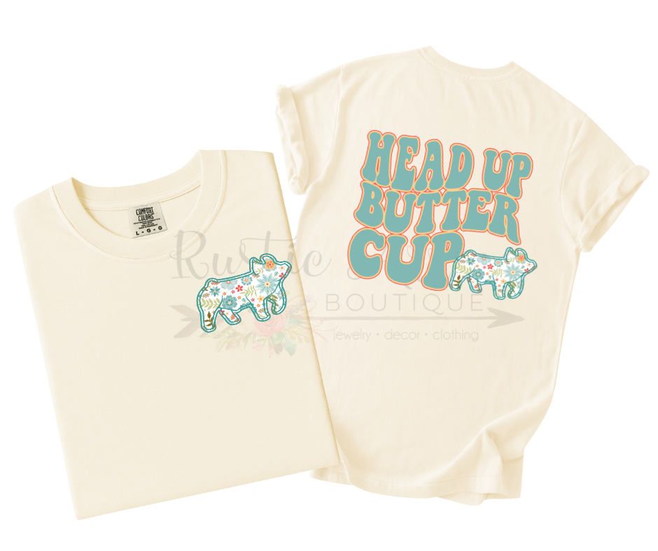Heads Up Buttercup Show Pig