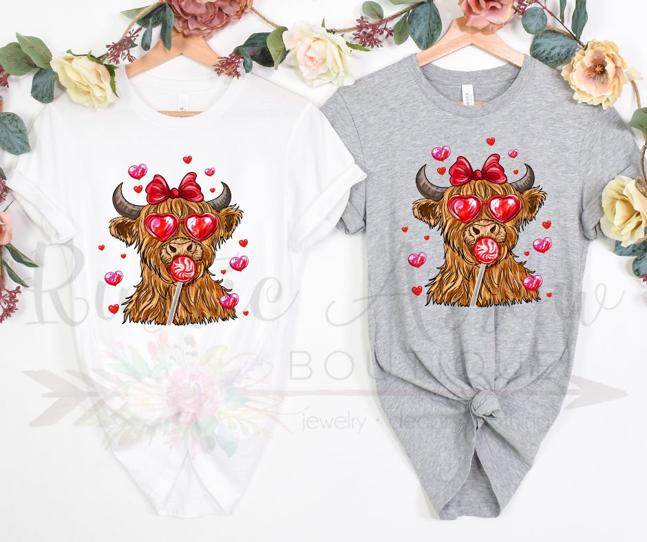 Highland Cow Valentine's Day