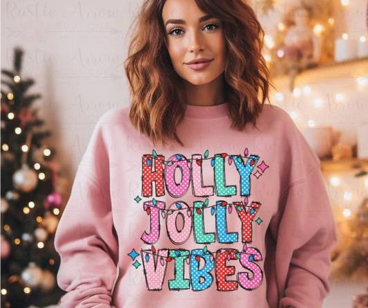 Holly Jolly Vibes-Sweatshirt