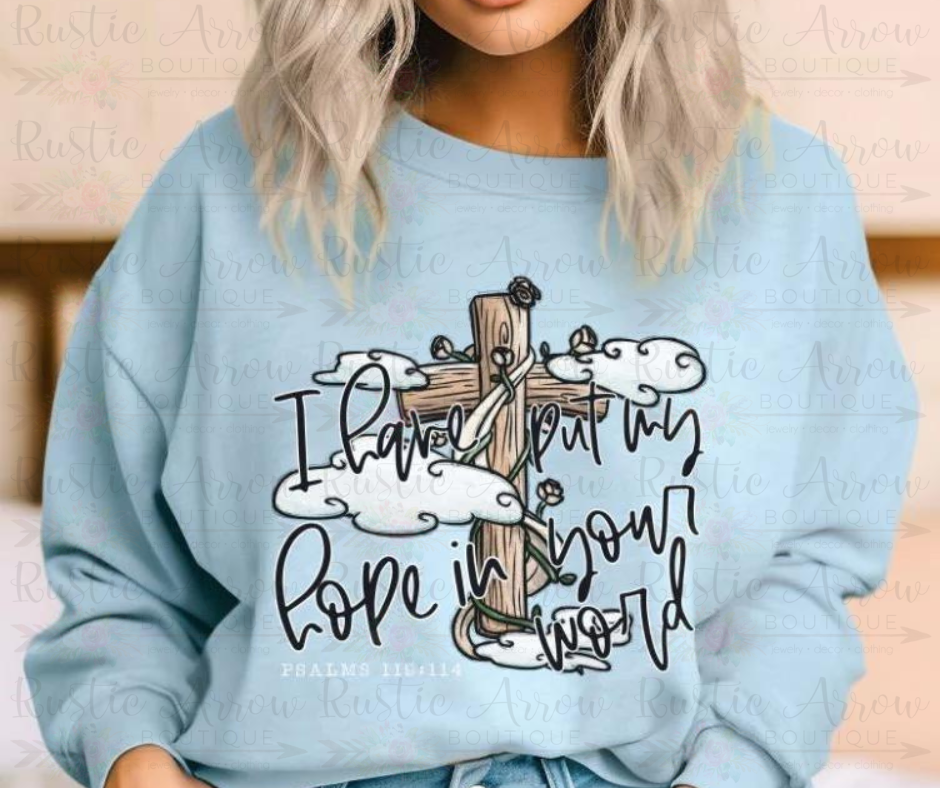 Hope in your word-Long Sleeve