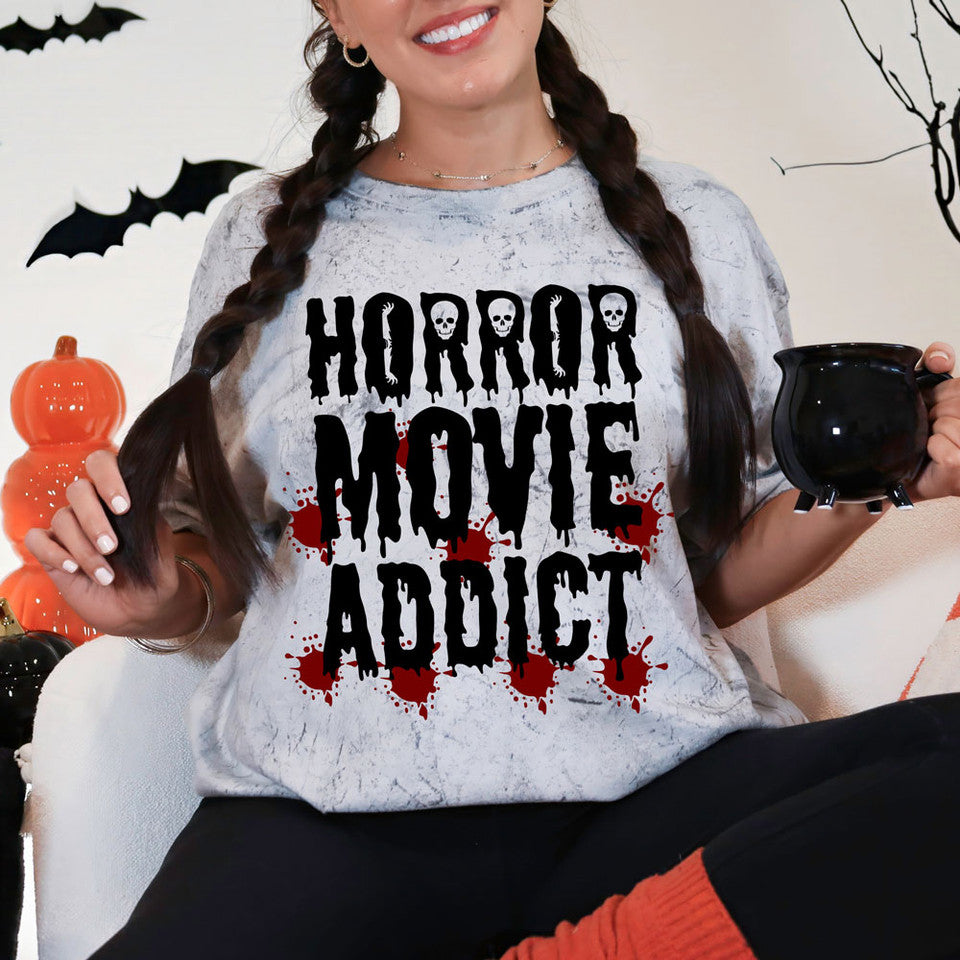 Horror Movie Addict-Sweatshirt