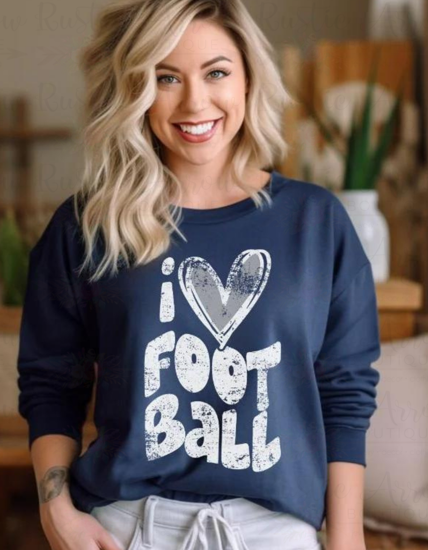 I Heart Football (white/silver)