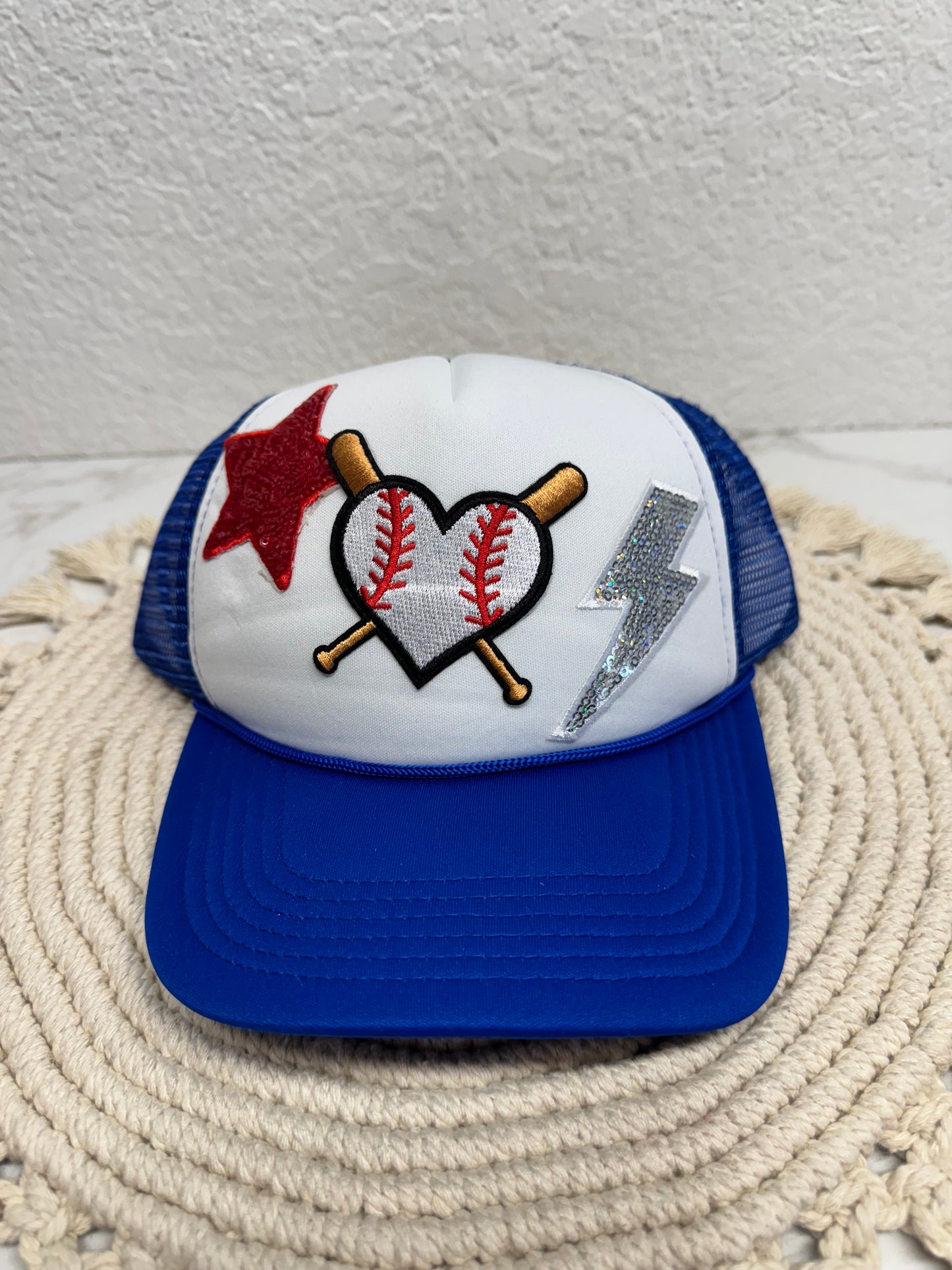 Basball Heart Trucker Cap