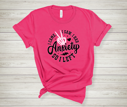 I came, I saw, I had Anxiety, so I Left