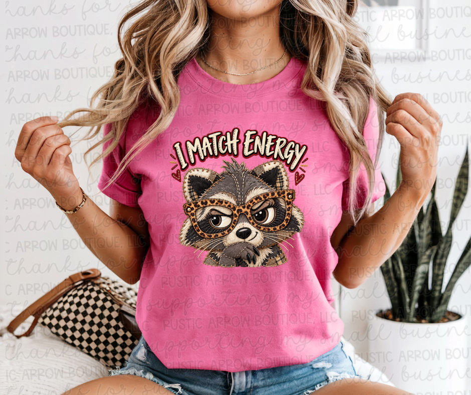 I Match Energy Raccoon