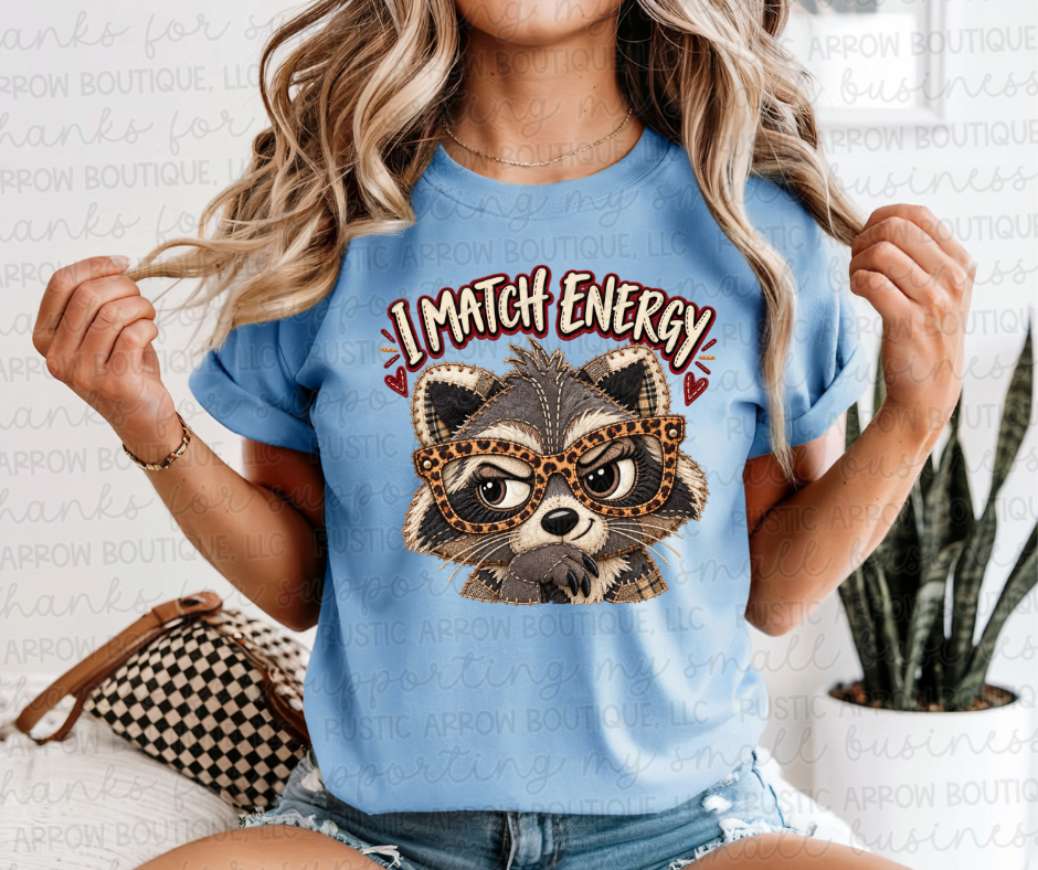 I Match Energy Raccoon
