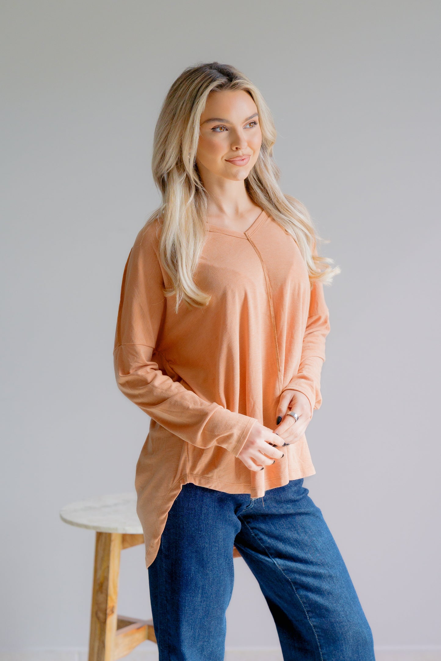 Burnished Horizon Long Sleeve Top