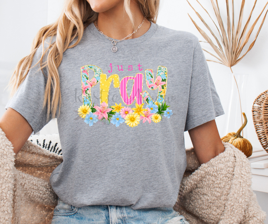 Just Pray Floral