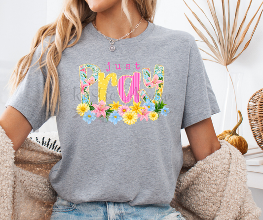 Just Pray Floral