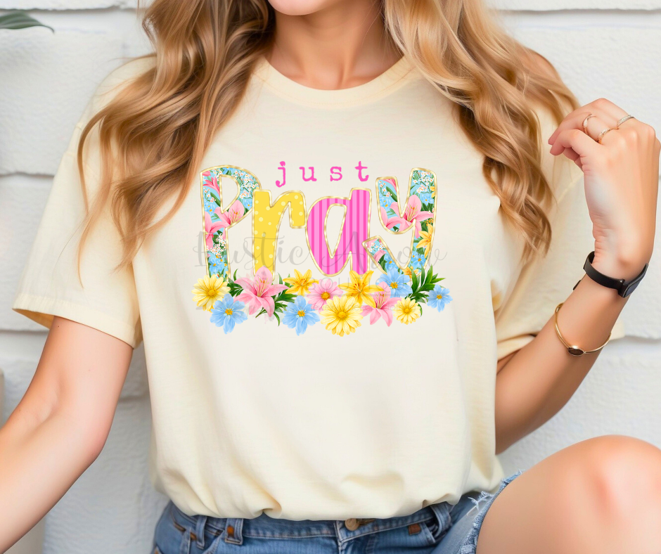 Just Pray Floral
