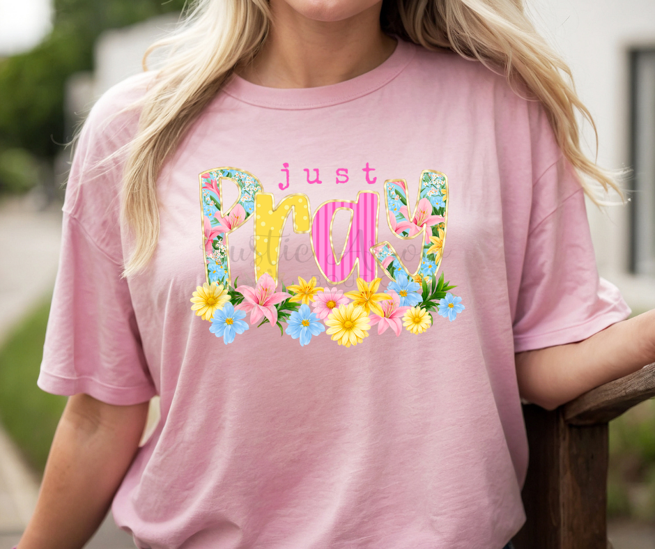 Just Pray Floral