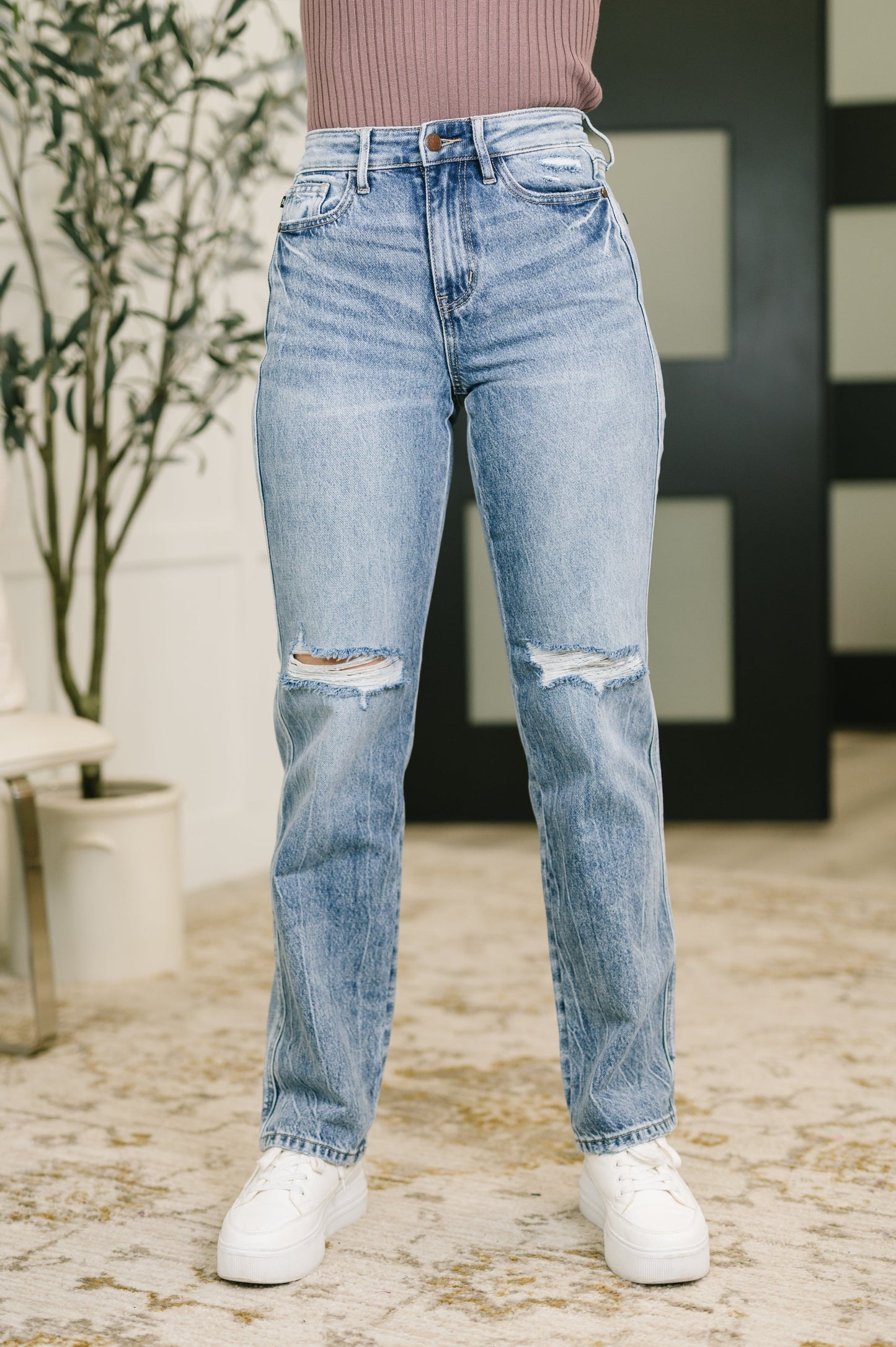 Kayla High Waist Rigid Magic Slim Straight