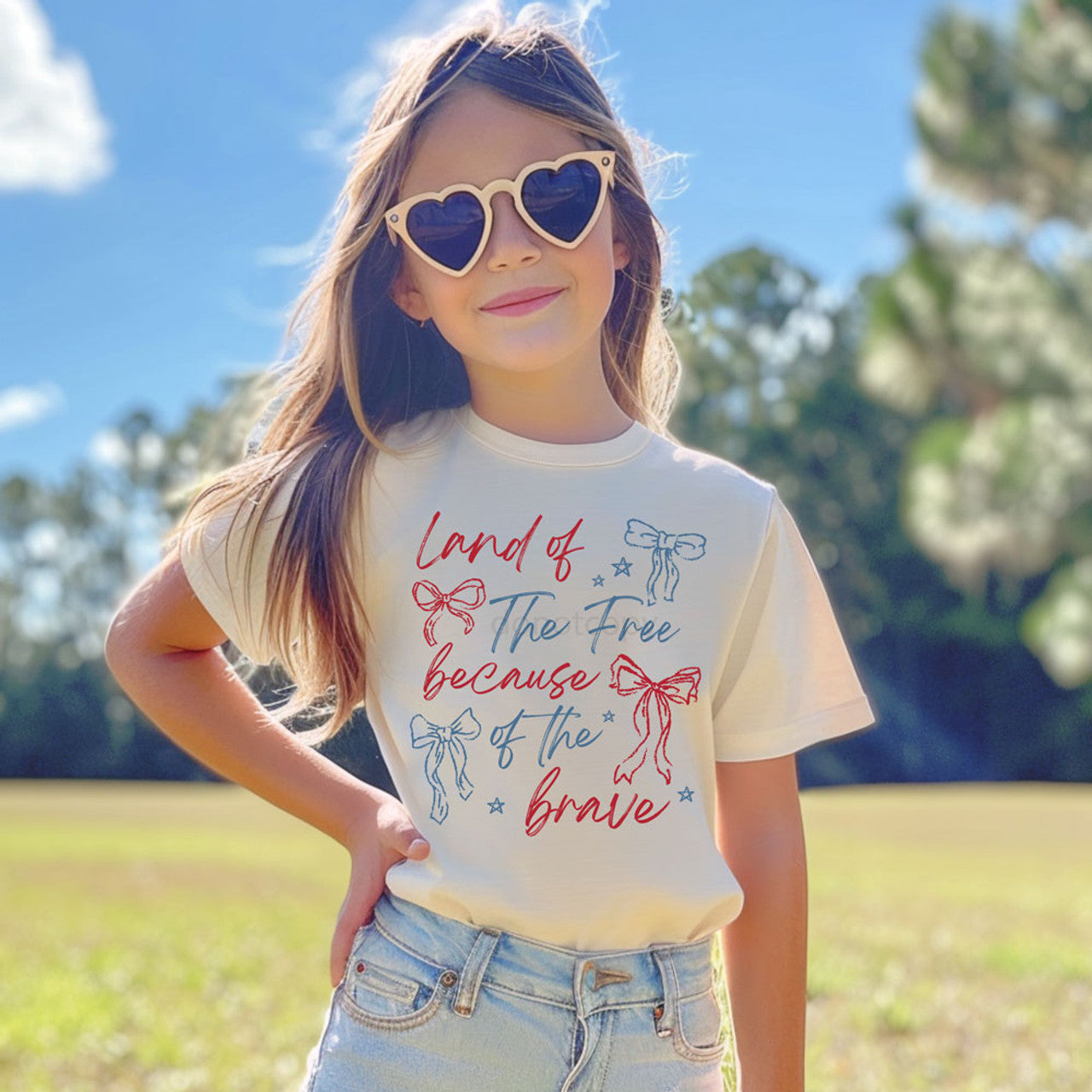 Land Of The Free Because Of The Brave Coquette Bows