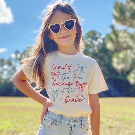 Land Of The Free Because Of The Brave Coquette Bows