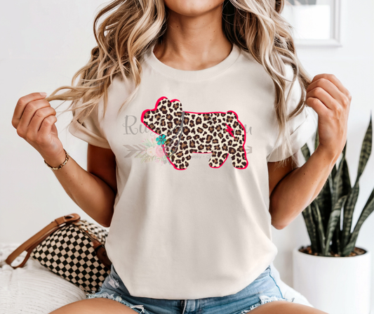 Leopard Pig with Turquoise