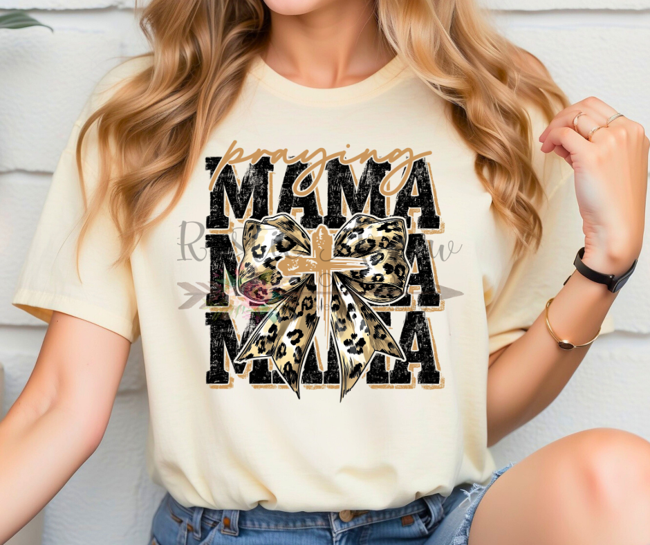 Leopard Print Mama Stacked Brown