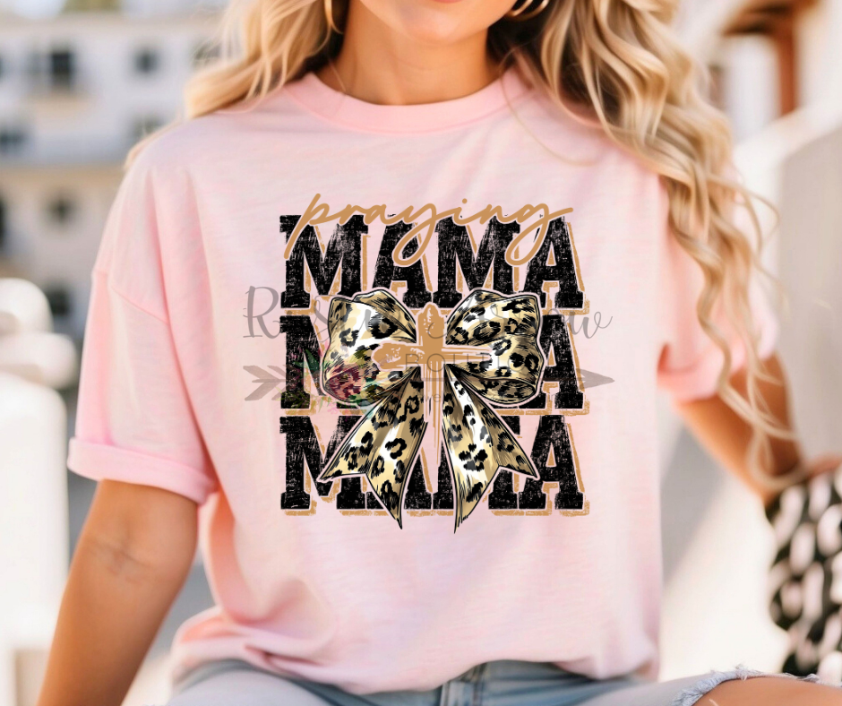 Leopard Print Mama Stacked Brown