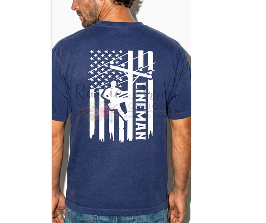 Lineman with Flag