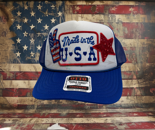 Made in the USA Red, White and Blue Red Star