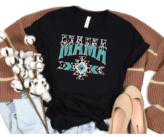 Mama Cowhide and Turquoise