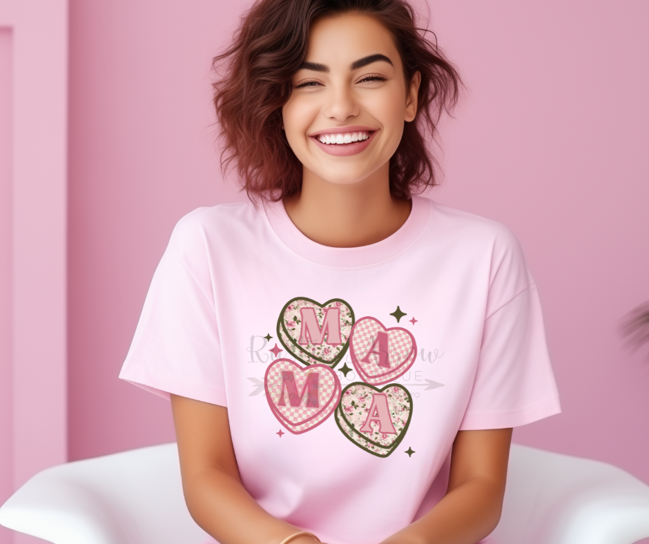 Mama Floral Candy Hearts