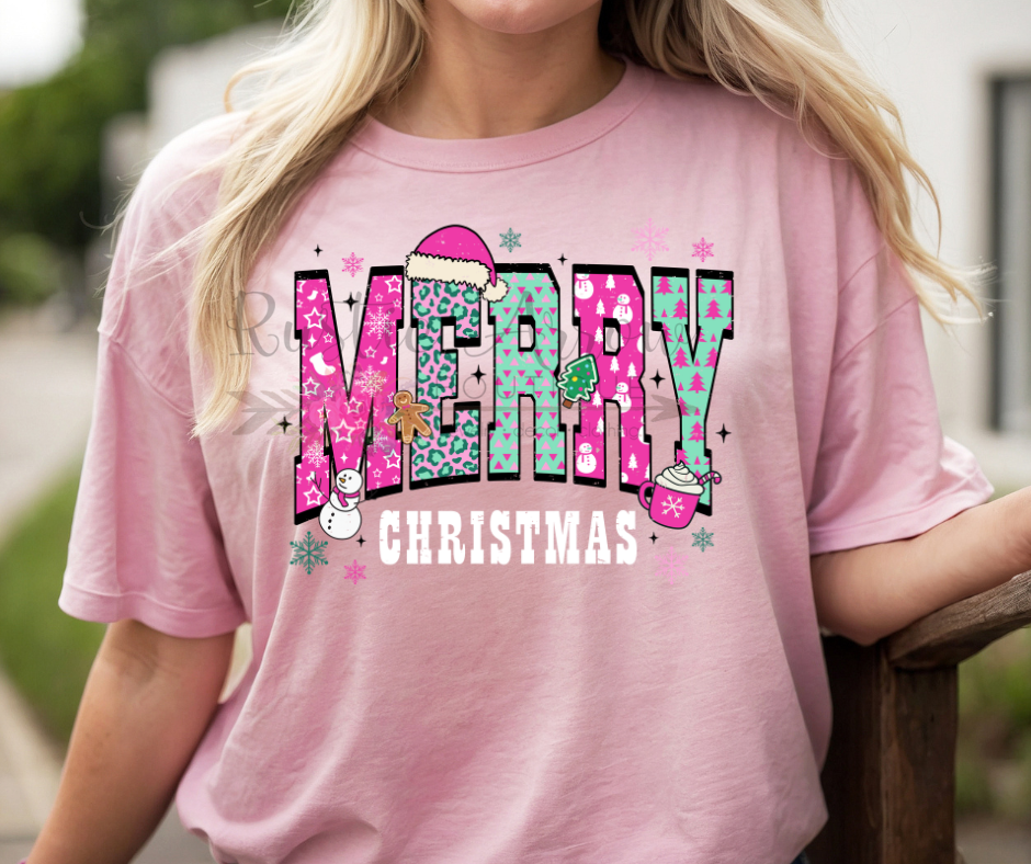 Merry Christmas Pink