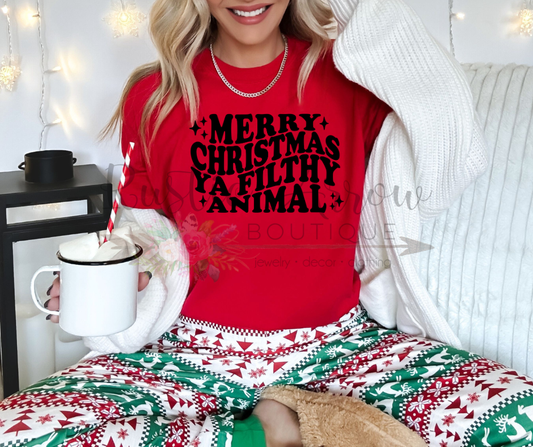 Merry Christmas You Filthy Animal