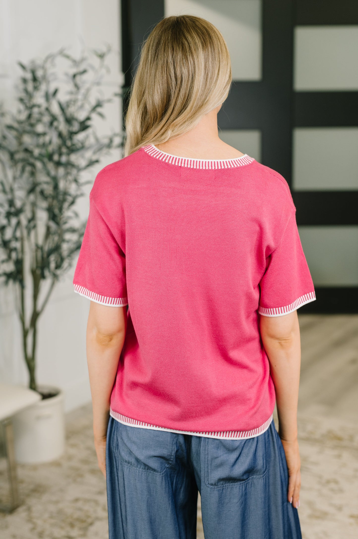 My, Oh, My Trim Detail Top