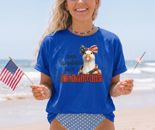 Overstimulated but Patriotic Goose