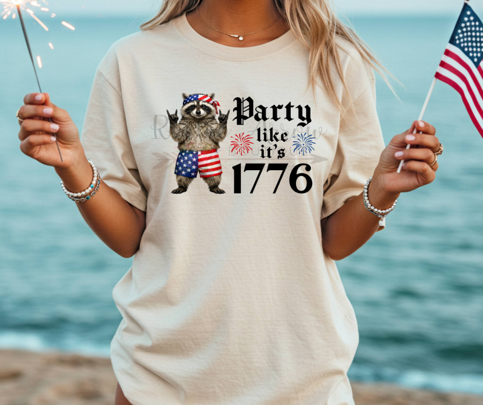 Party Like it's 1776 Raccoon