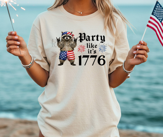Party Like it's 1776 Raccoon