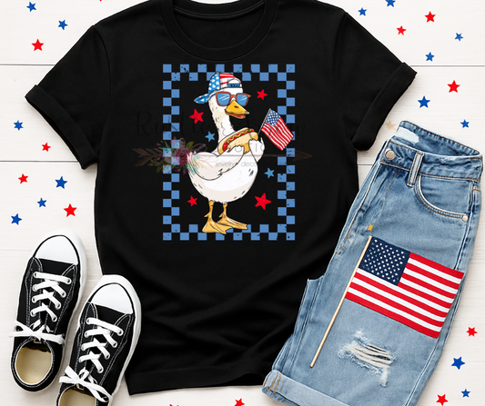 Patriotic Boy Goose