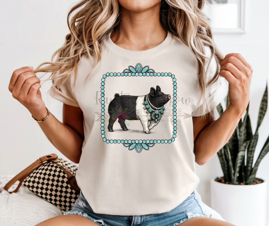 Pig with Turquoise
