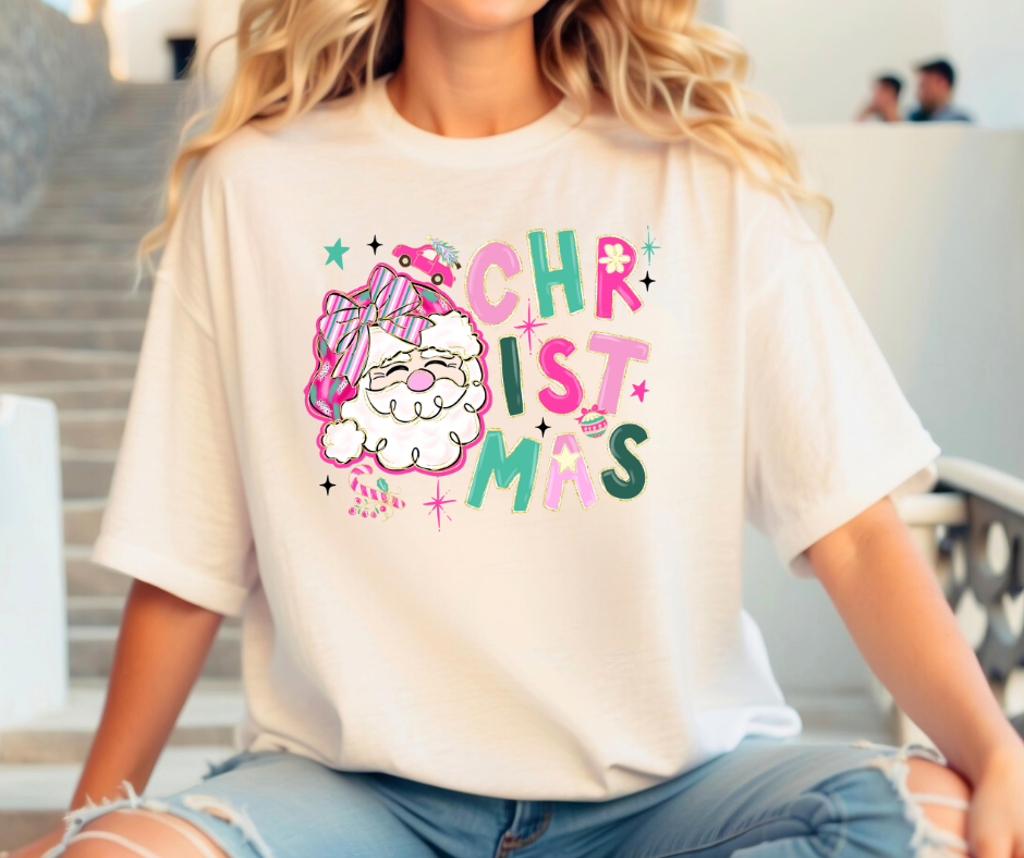 Pink Christmas Santa