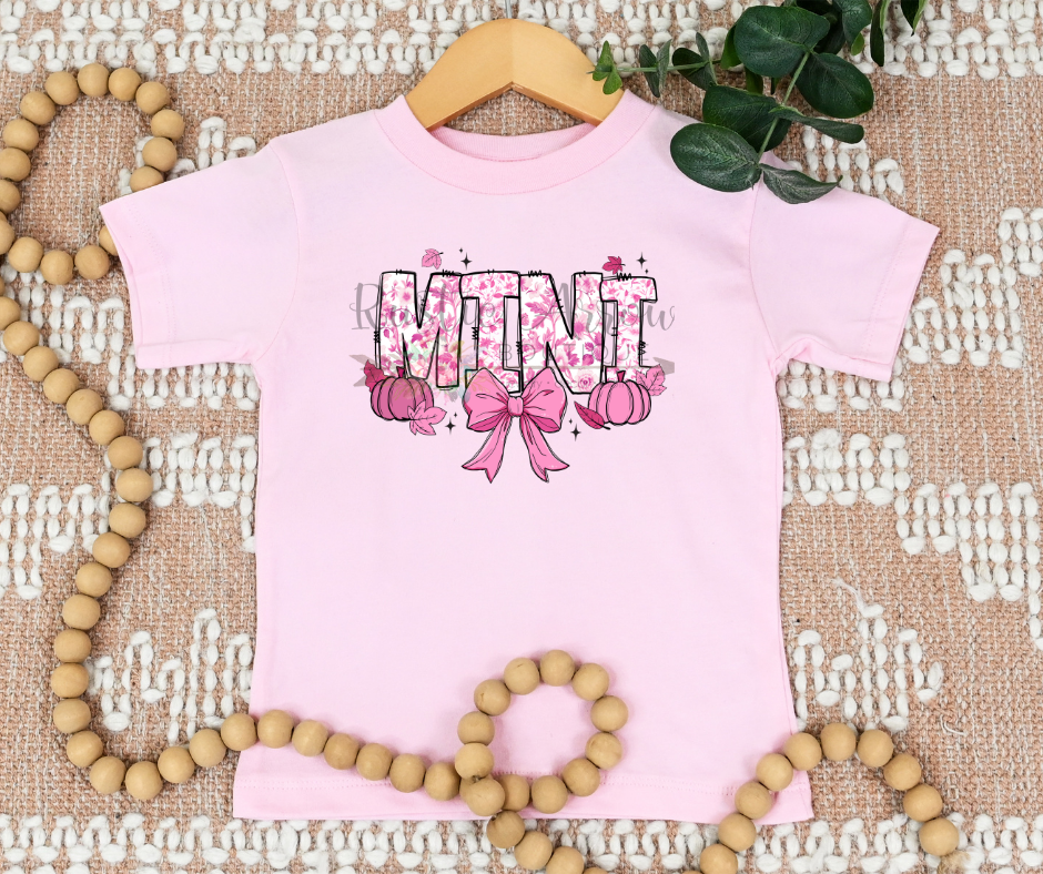 Pink Floral Mini with Pumpkins
