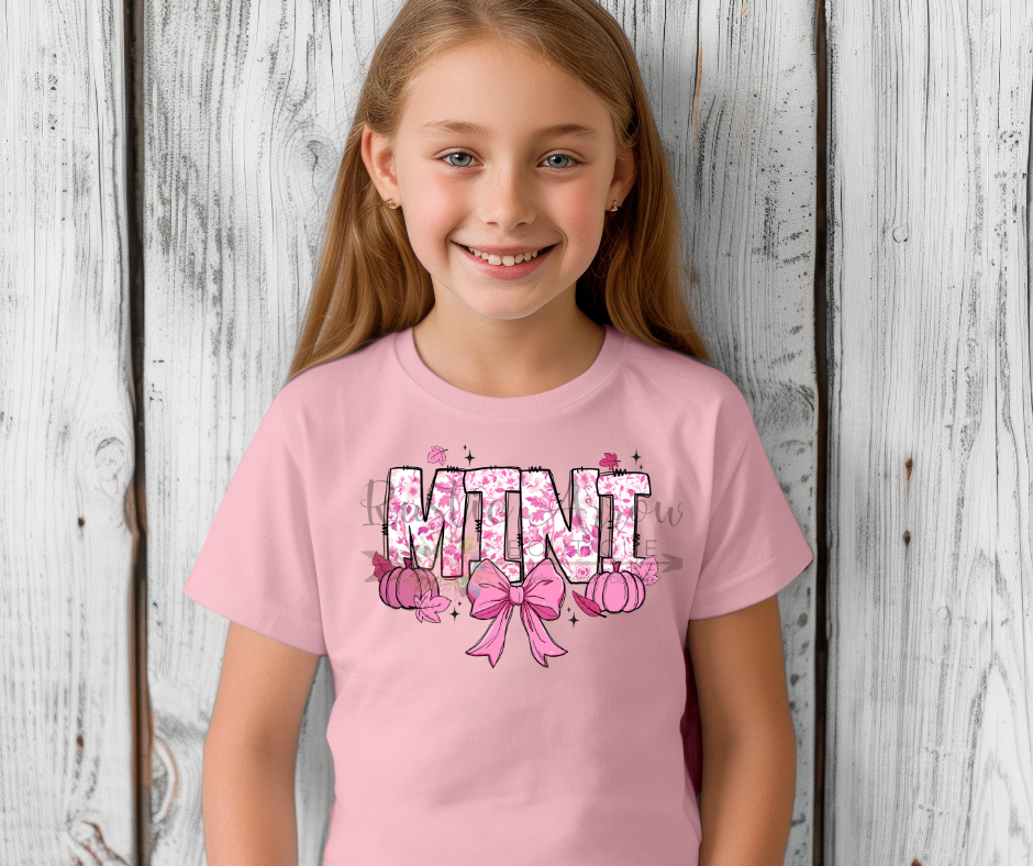 Pink Floral Mini with Pumpkins