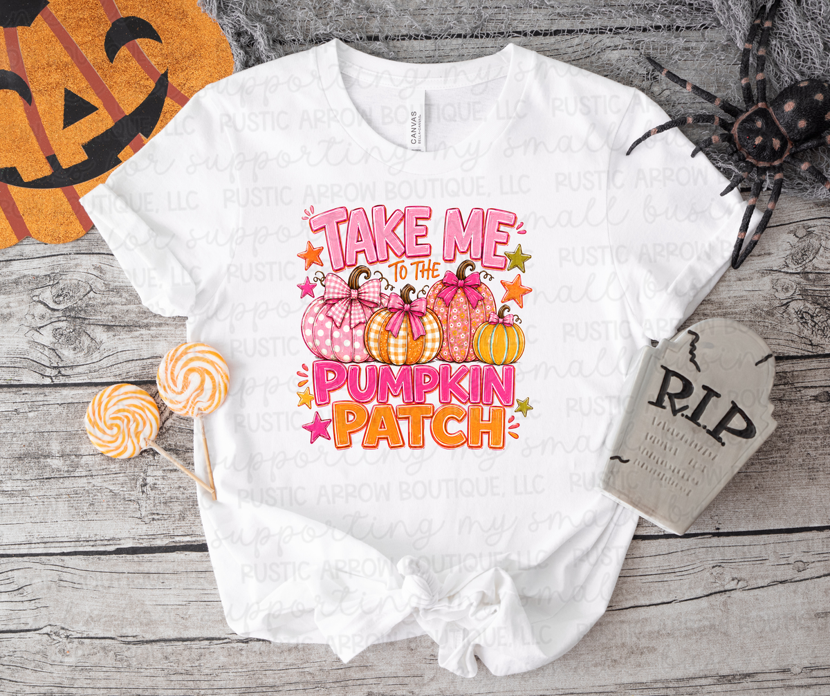 Pink Take Me to the Pumpkin Patch