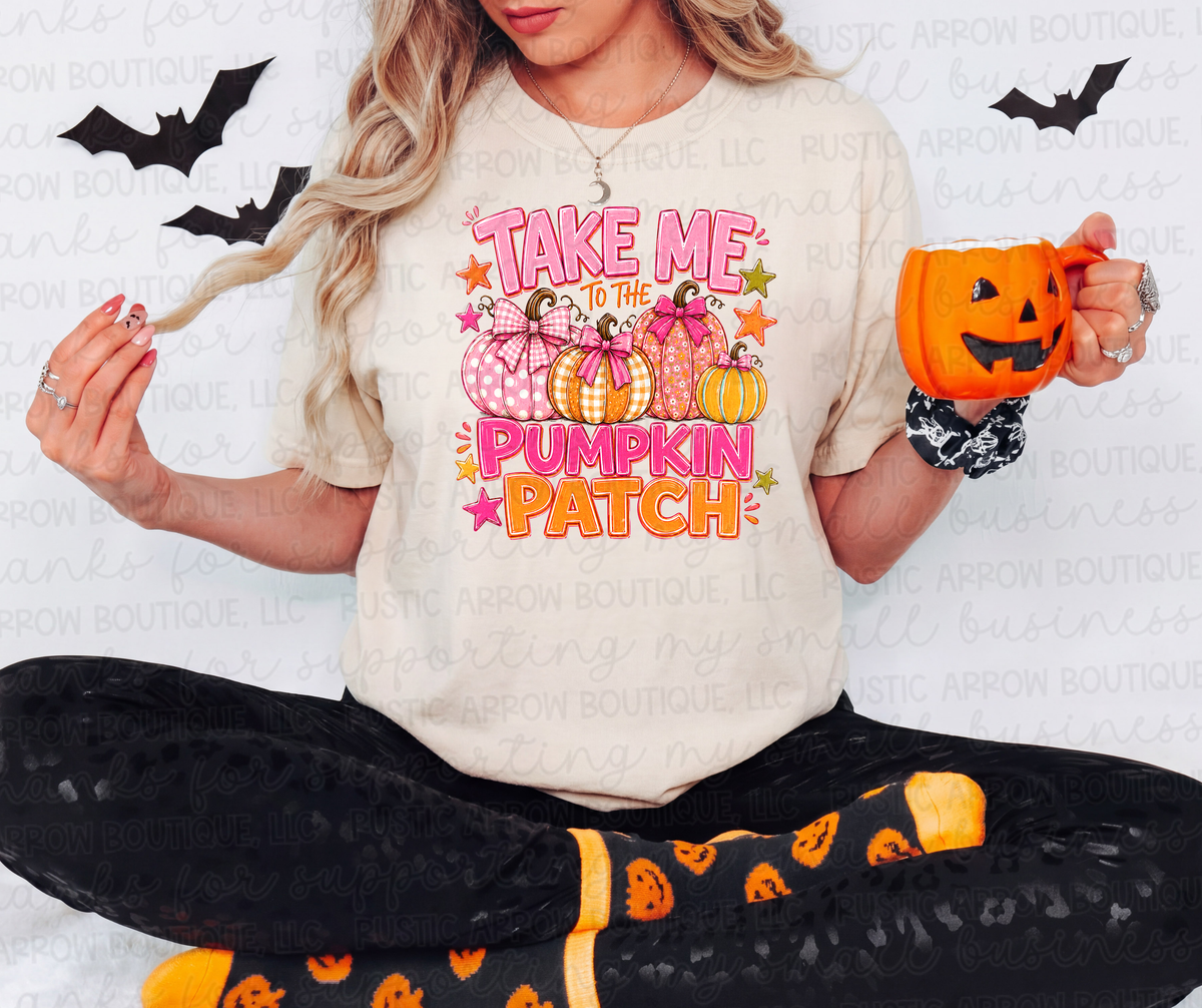 Pink Take Me to the Pumpkin Patch