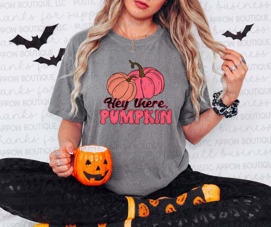 Pink Hey There Pumpkin
