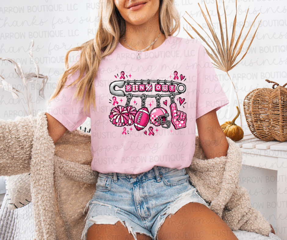 Pink Out Safety Pin