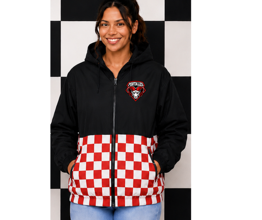 Pre-Order Portales Rams Black Top Red Checkered Bottom
