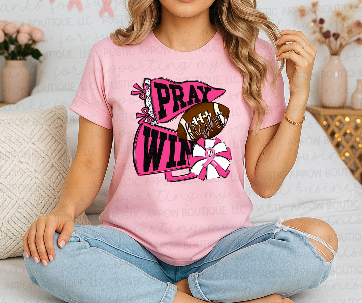 Pray Fight Win Breast Cancer Awareness