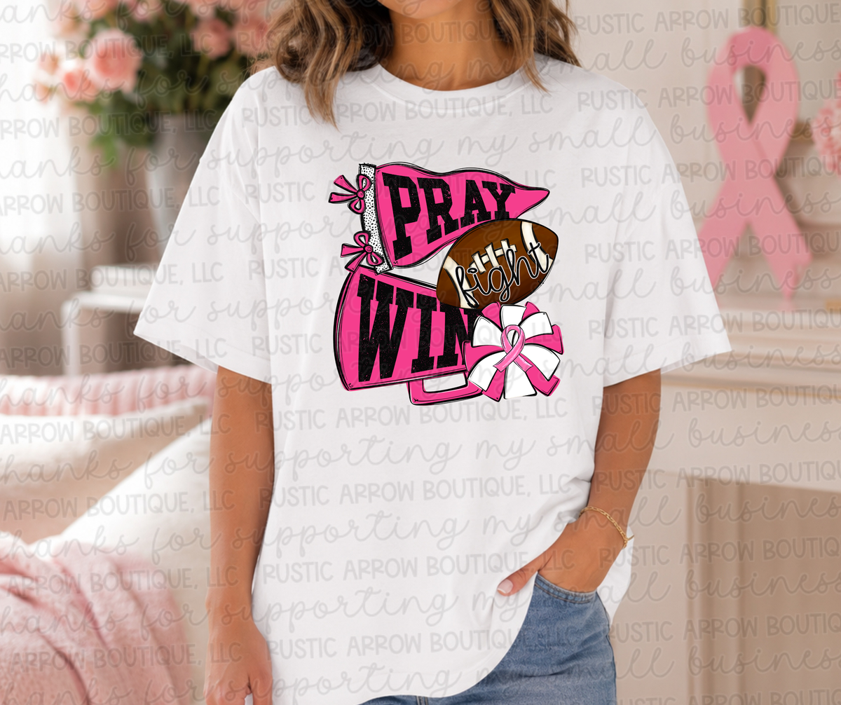 Pray Fight Win Breast Cancer Awareness