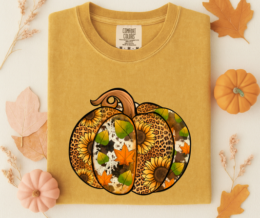 Pumpkin and Sunflowers